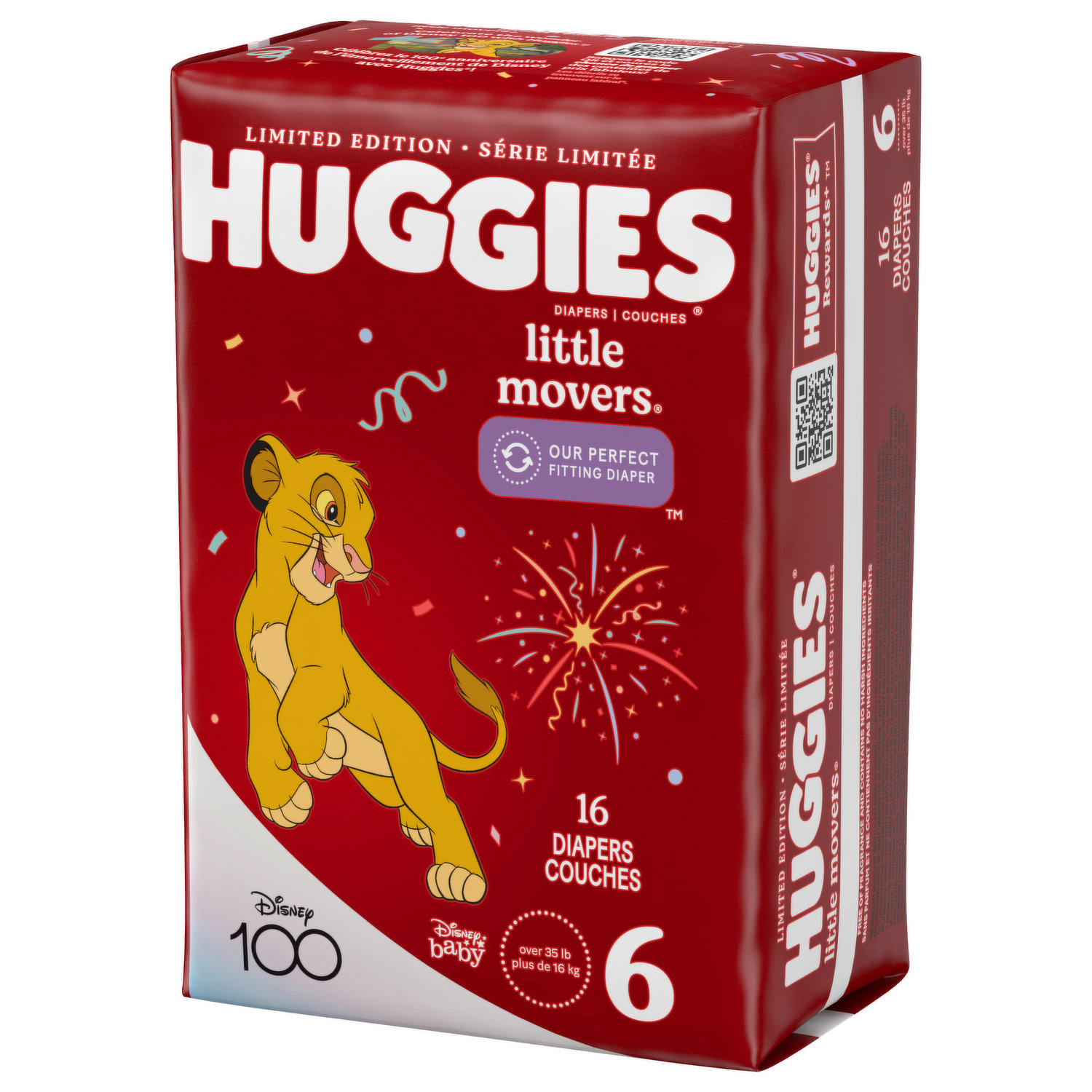 Huggies Little Movers Lion King Size 7 Disposable Thailand