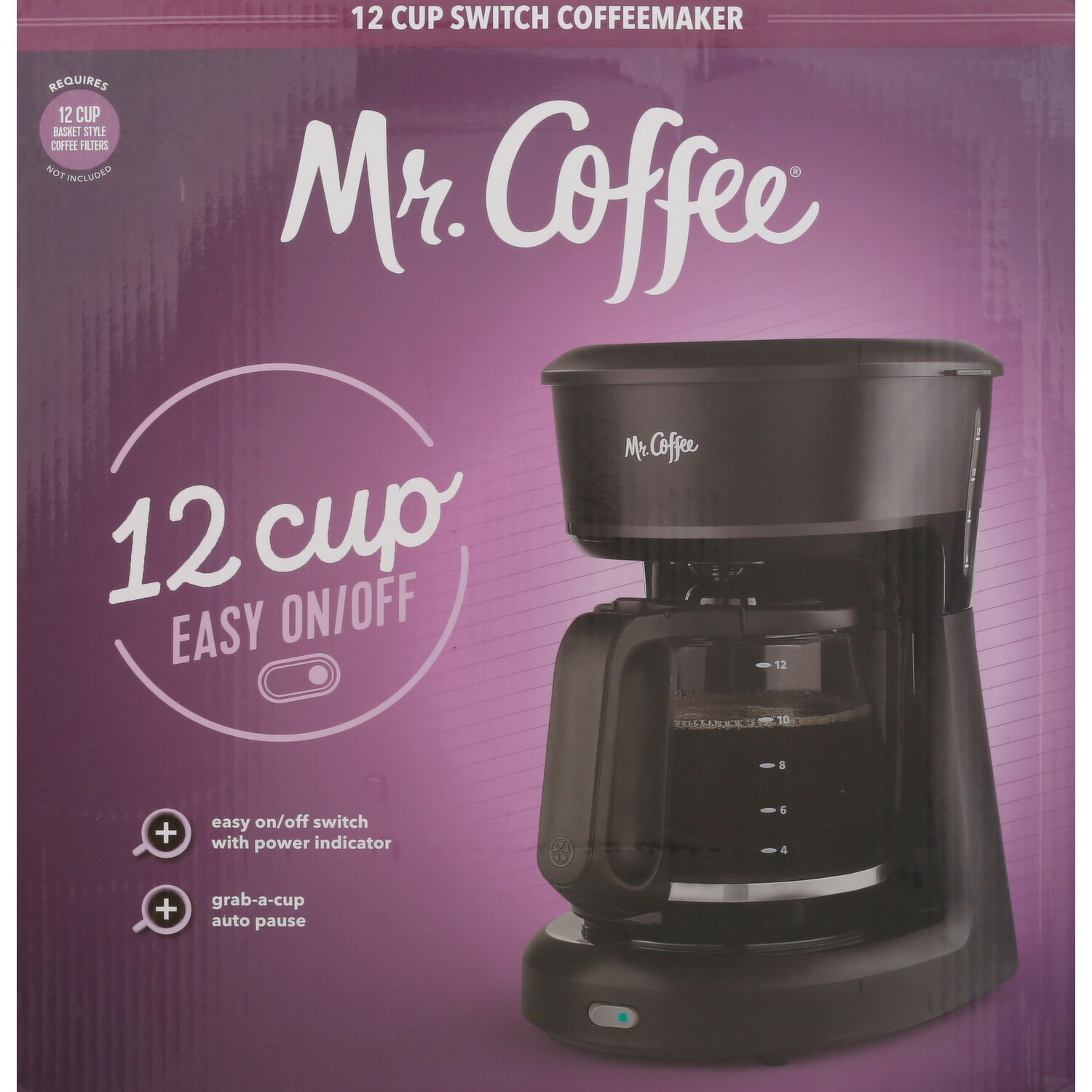 Mainstays Programmable Coffee Maker - 12 Cup Each