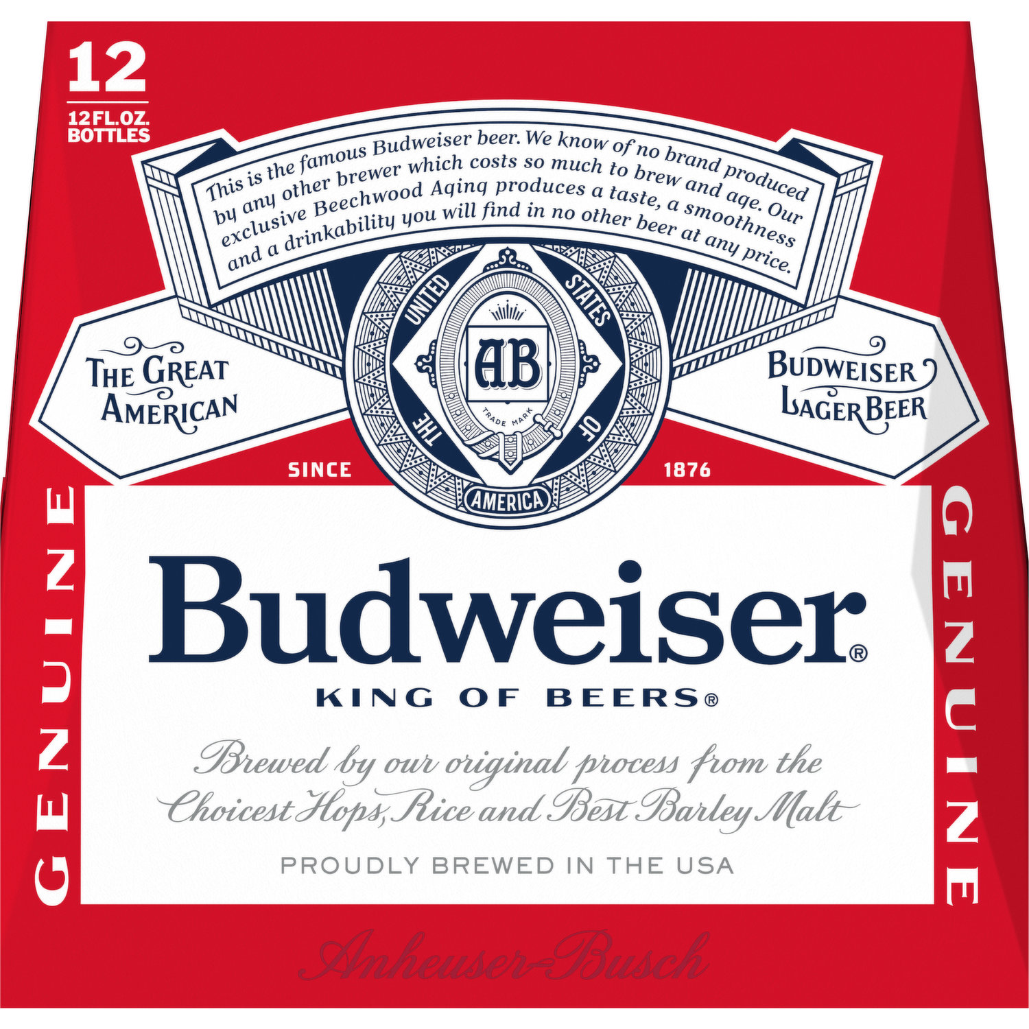 Budweiser Vintage Label Plastic Cup - The Beer Gear Store