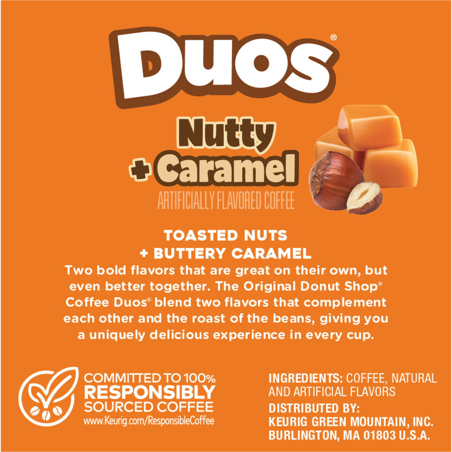 Donut shop nutty caramel hot sale