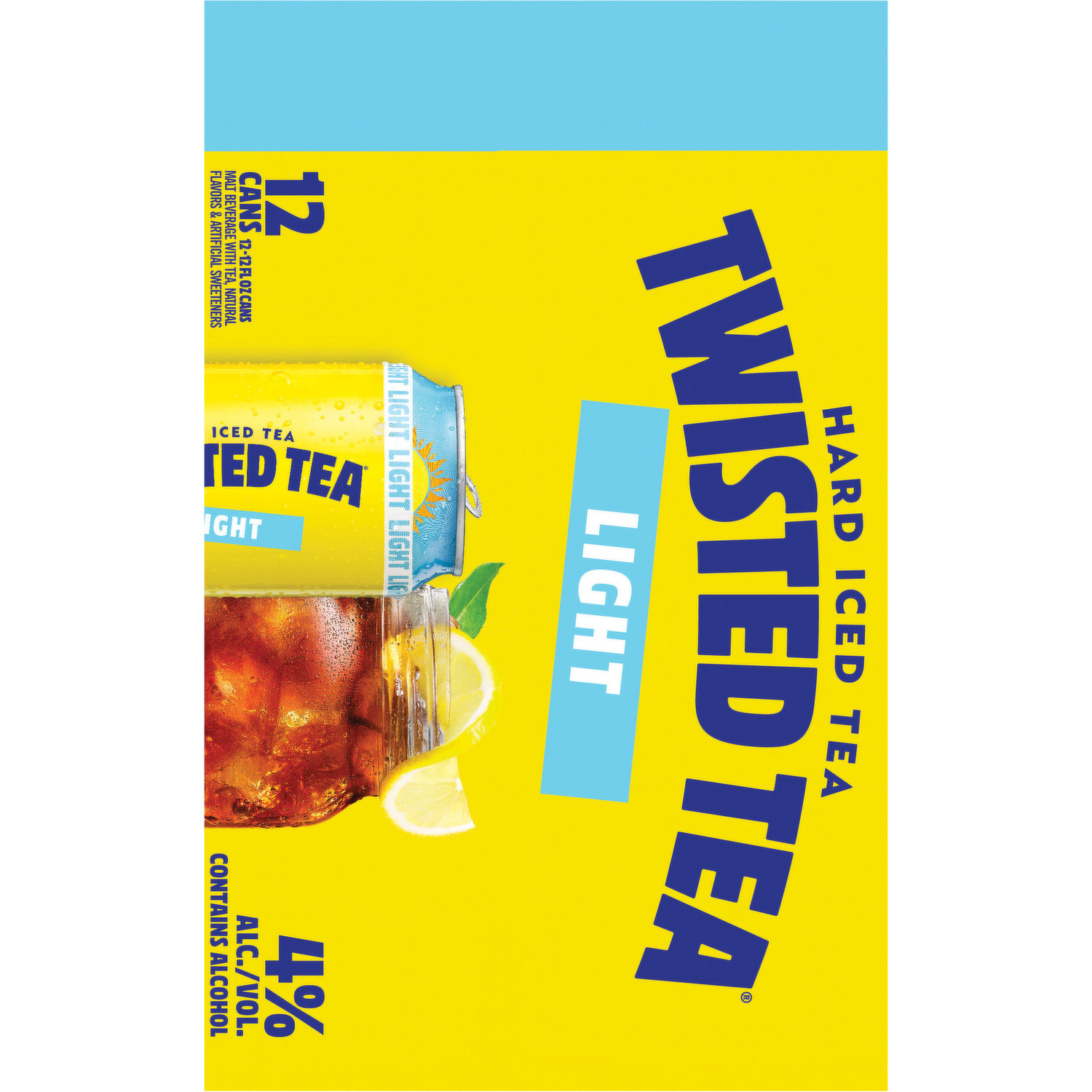 Twisted Tea Hard Iced Tea, Half & Half - 12 pack, 12 fl oz cans