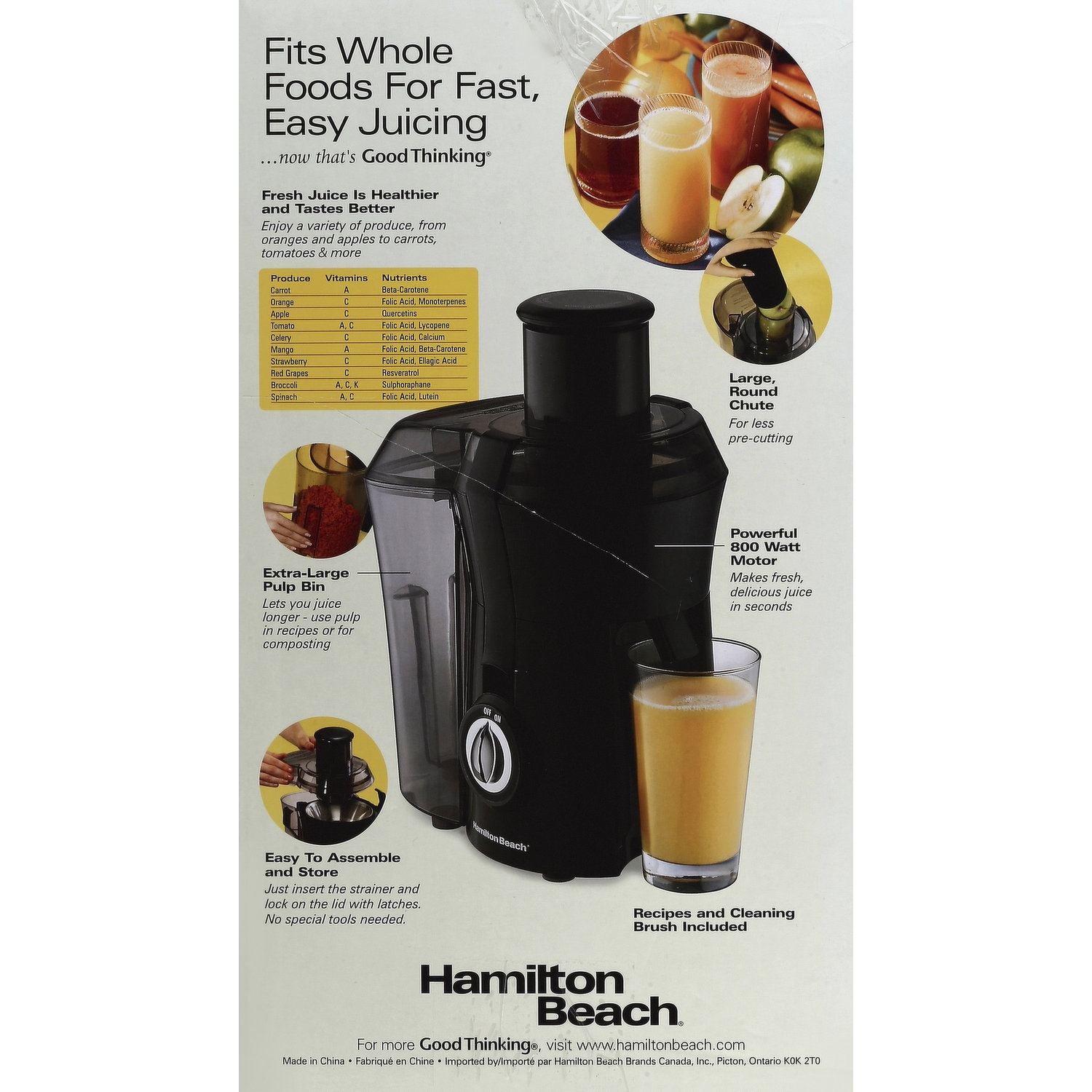 Hamilton Beach Electric Juice Extractor – R & B Import