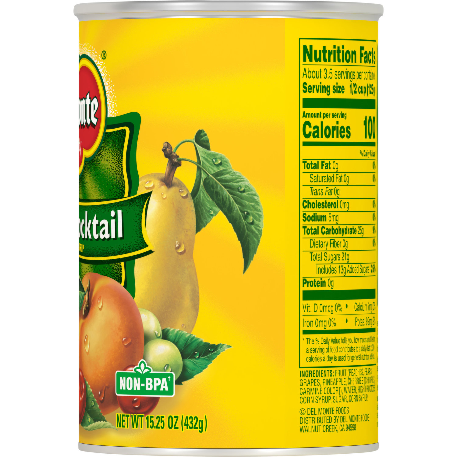 del monte canned fruit nutrition facts