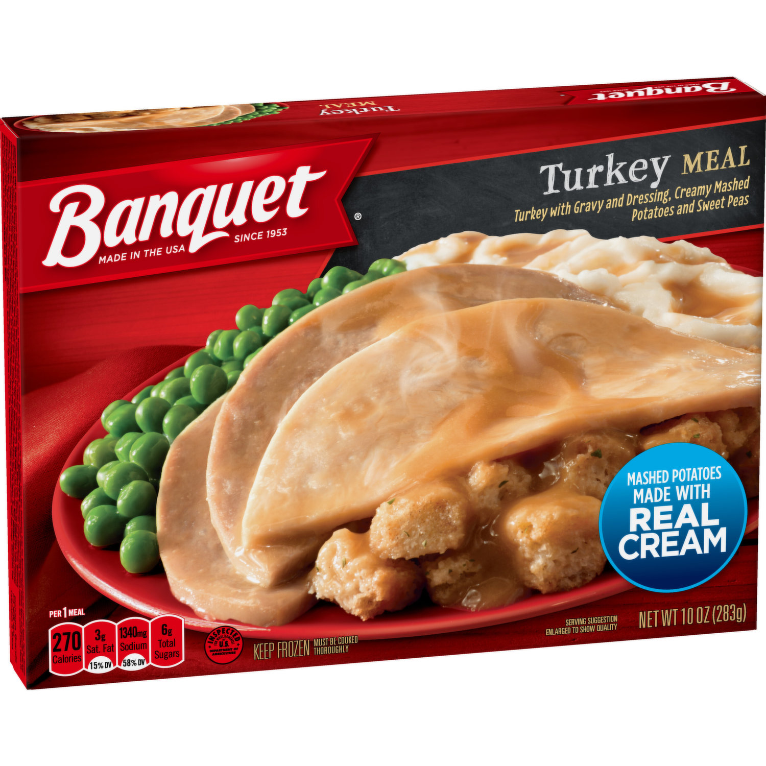 Thanksgiving TV Dinner Ice Cream - 2 Trays