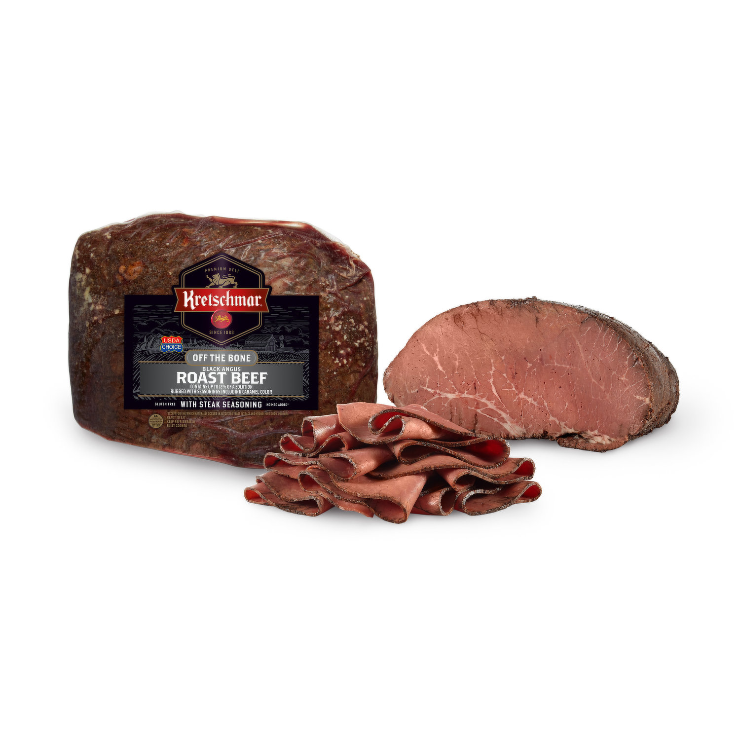 Black Angus Off the Bone Roast Beef, Contains up to a 12% Added Solution