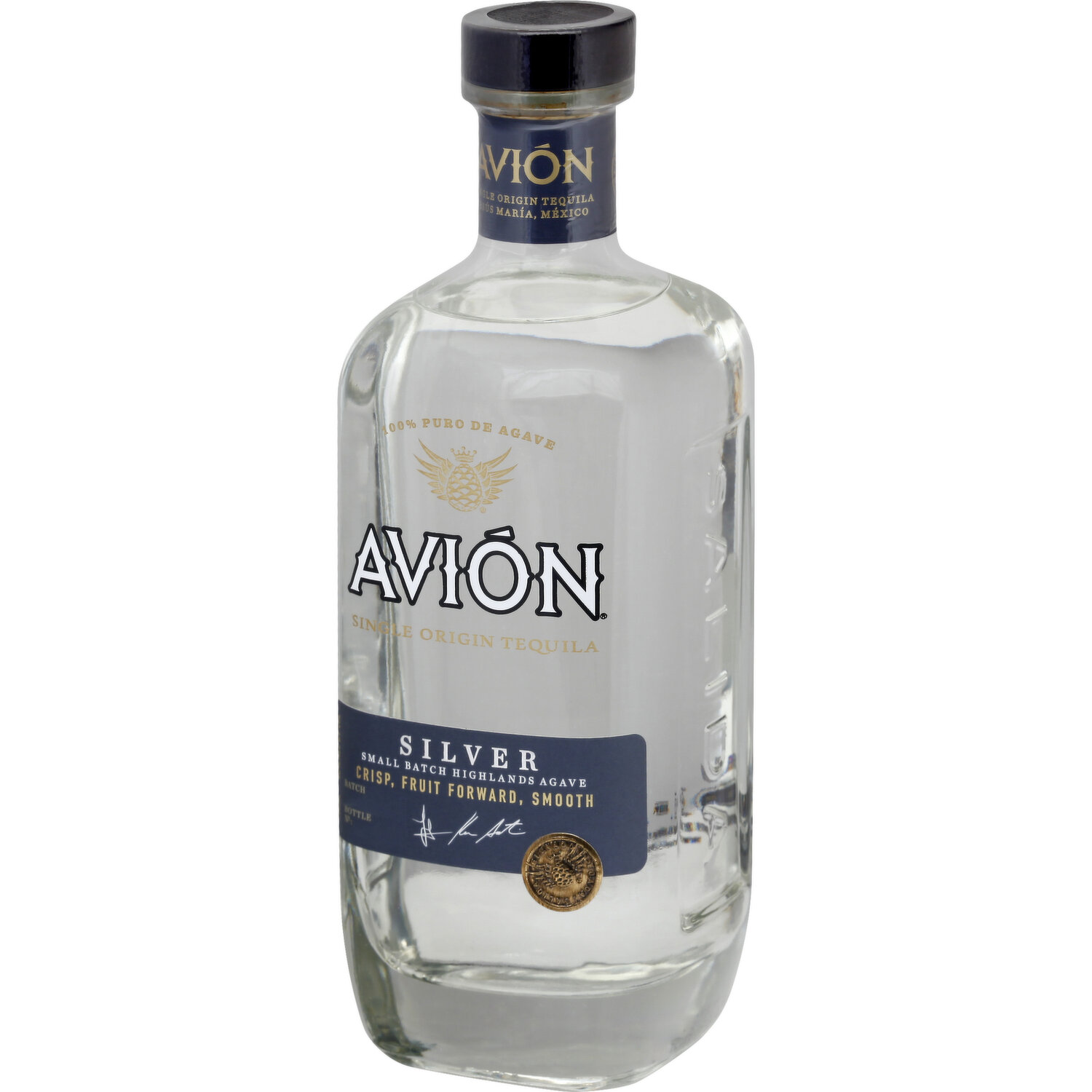 Avion Tequila, Silver, Single Origin, 750 Millilitre