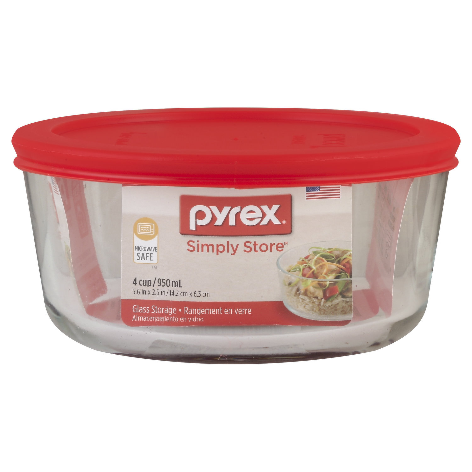 Pyrex Simply Store 4 cup Glass Storage