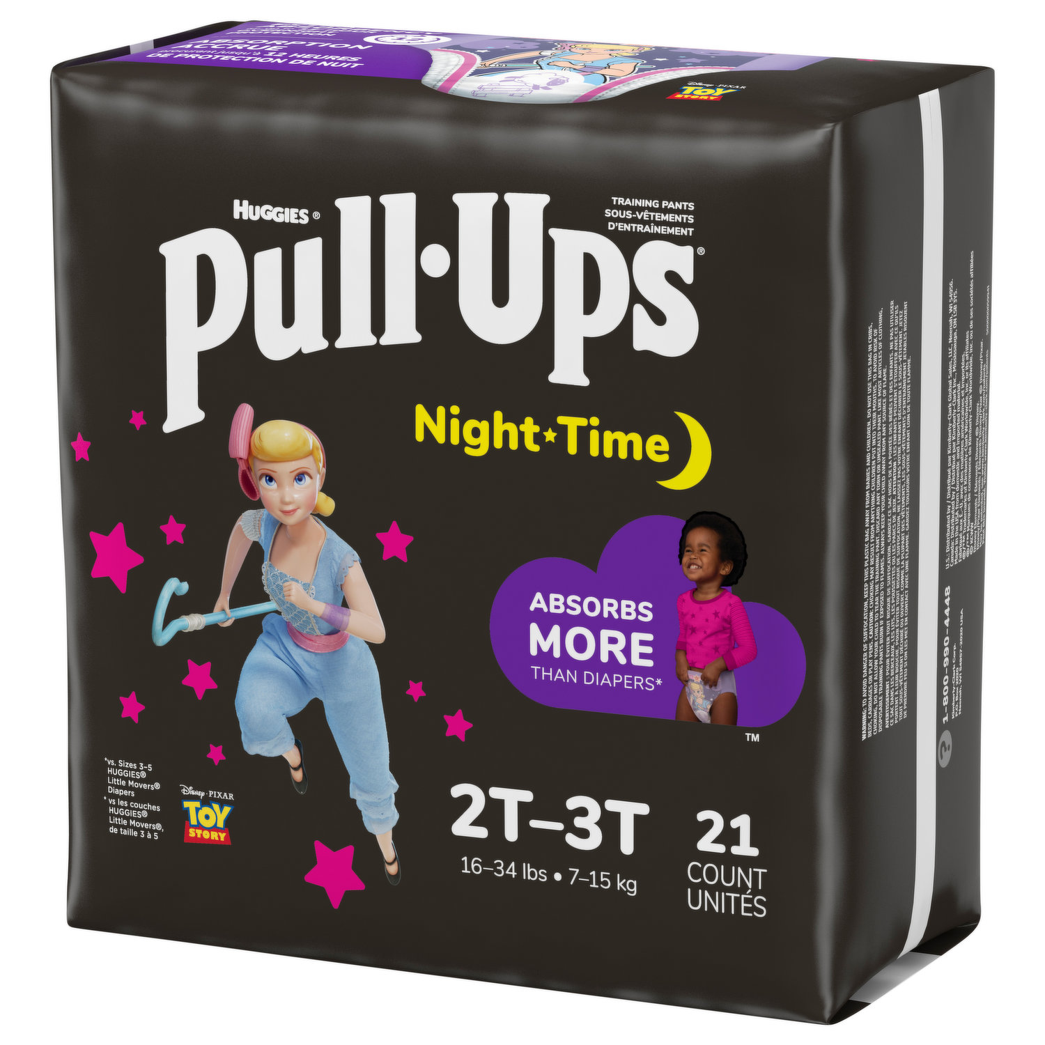 Pull-Ups Night-Time Training Pants, Disney Pixar Toy Story, 2T-3T