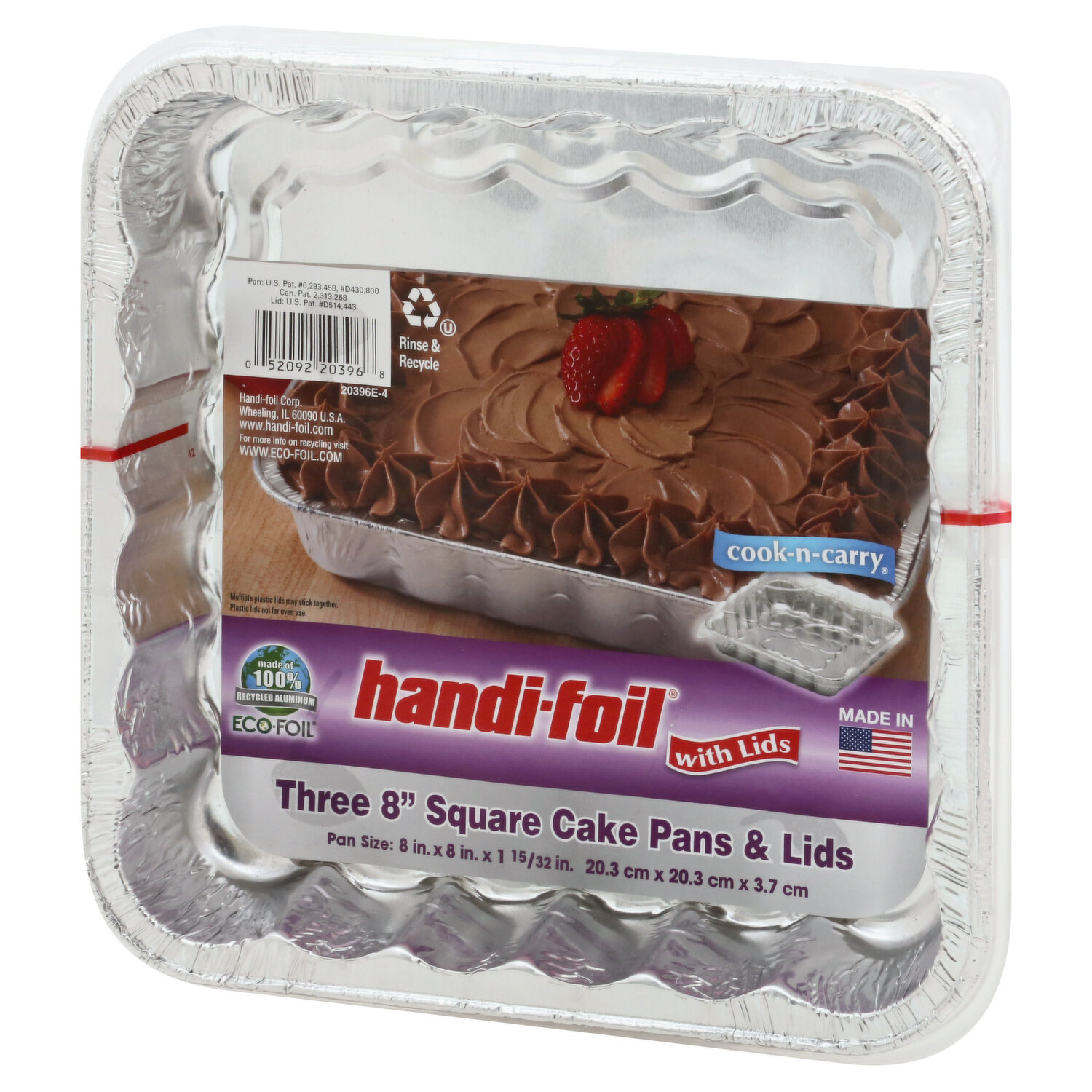 Handi-Foil Fun Colors 13x9 in Cake Pans with Red Lids - Shop Bakeware at  H-E-B