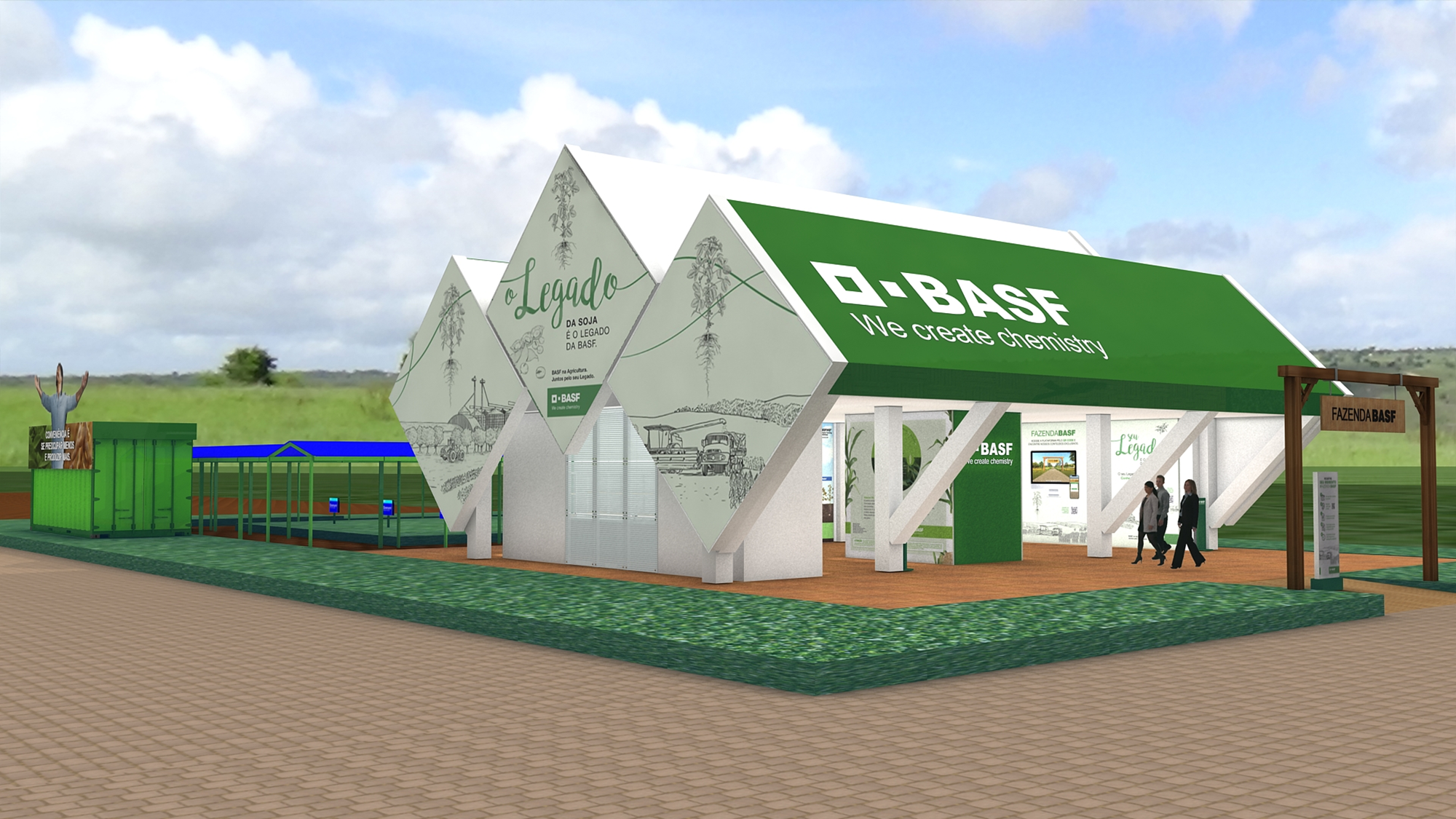 Durante o evento, agricultores também poderão visitar o estande virtual da empresa na Fazenda BASF. - Foto: Divulgação