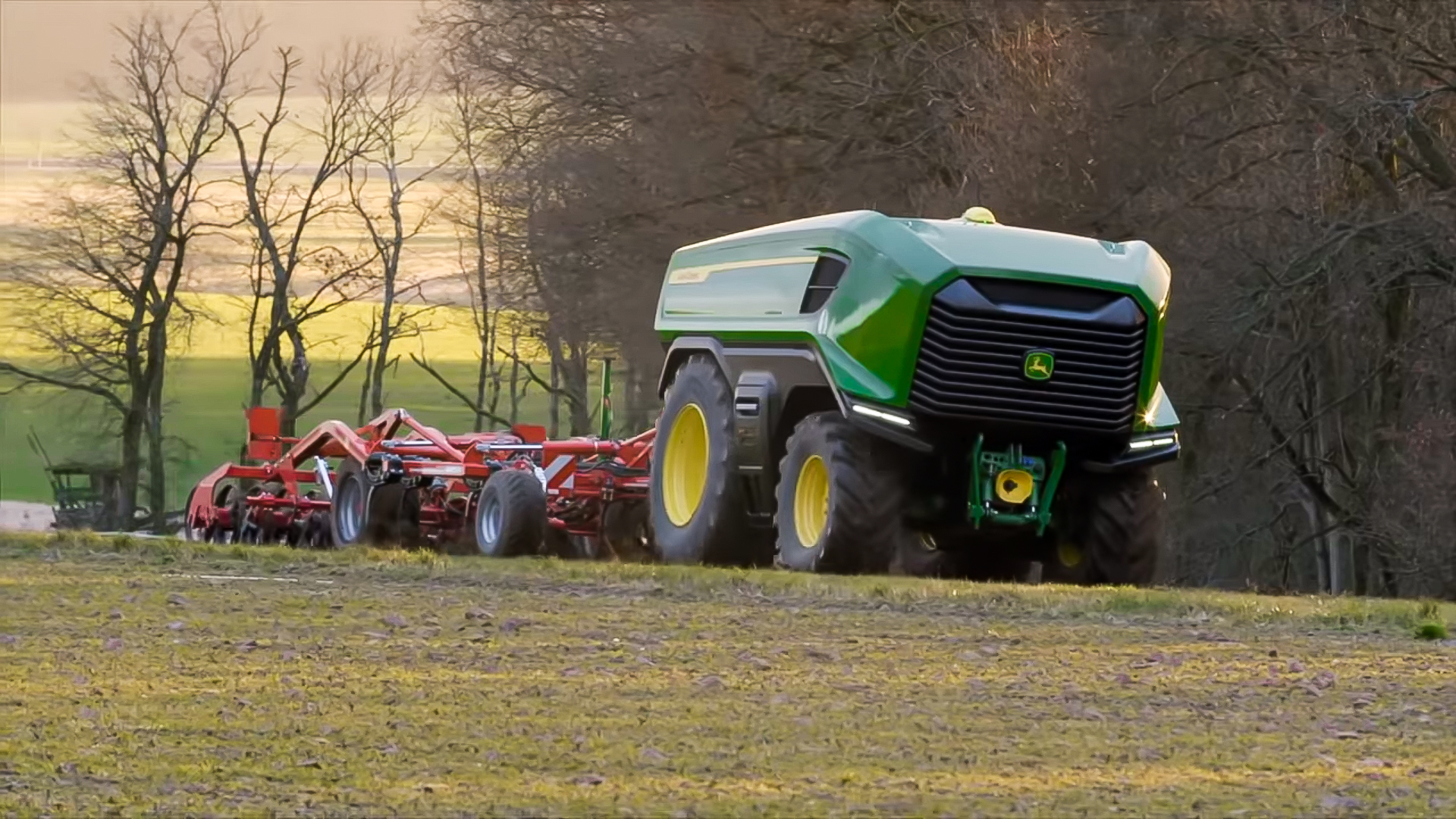 Com projeto inovador, o trator elétrico e autônomo da John Deere garante uma autonomia de um dia de trabalho sem recarga