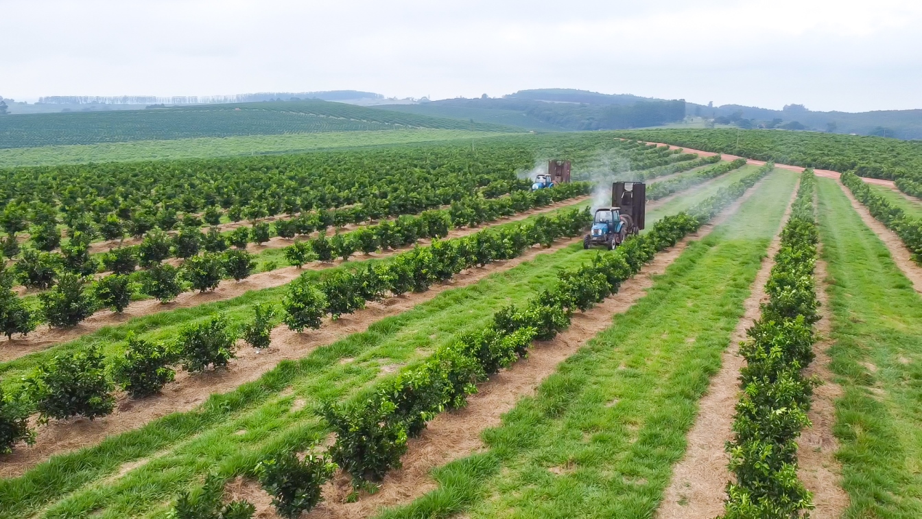 During the test, we mainly followed two Plus 80 tractors working on the application of pesticides