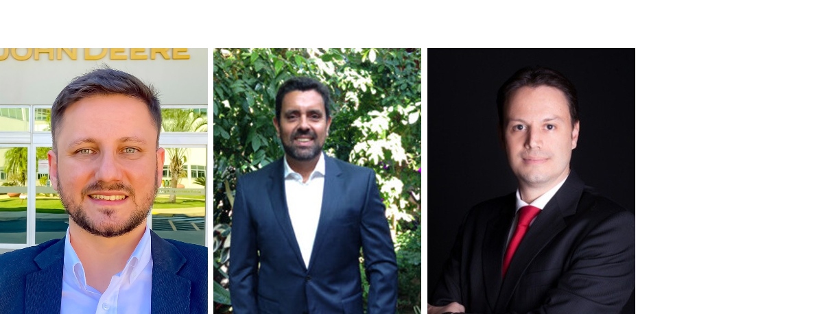 Emanuel Ritter (John Deere); Dirceu Ferreira Junior (Bayer); Luis Henrique Veit (Sicredi)