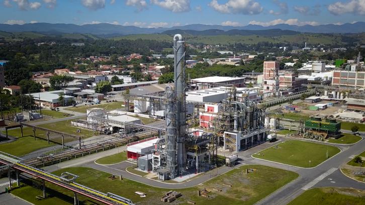 Usina da BASF em Guaratinguetá (SP), que produz Metilato de Sódio; foto: divulgação