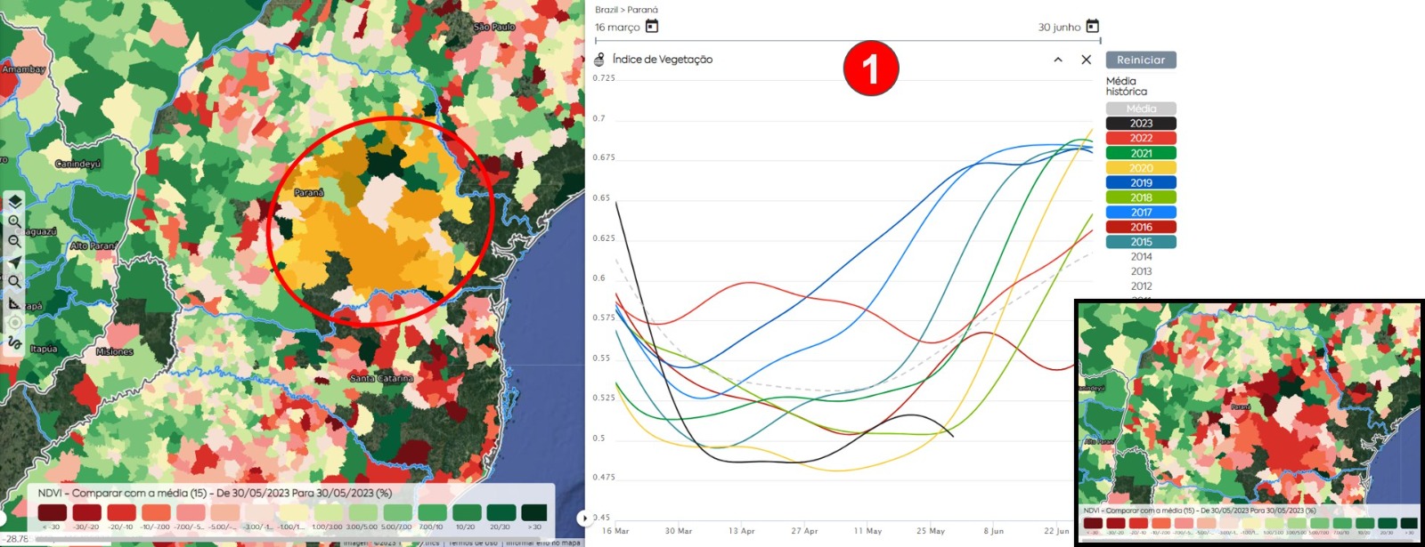 Paraná, Fonte: EarthDaily Agro