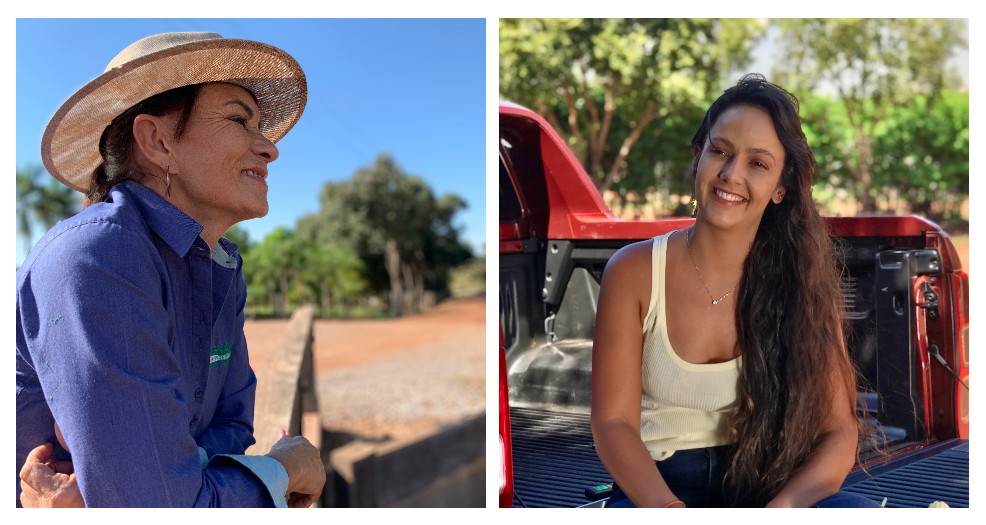 Lindanete Borges Mendonça e Thamirez Vasconcelos (foto: Conteúdo Agro)