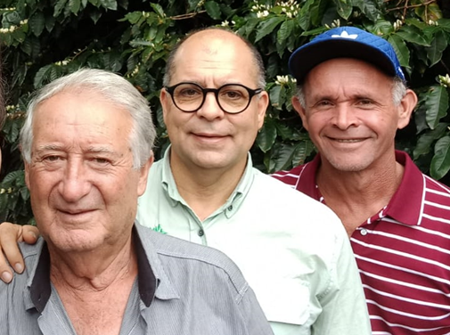 Da esq. p/ dir. Antonio Rigno, Gilmar Nascimento e José Domingos