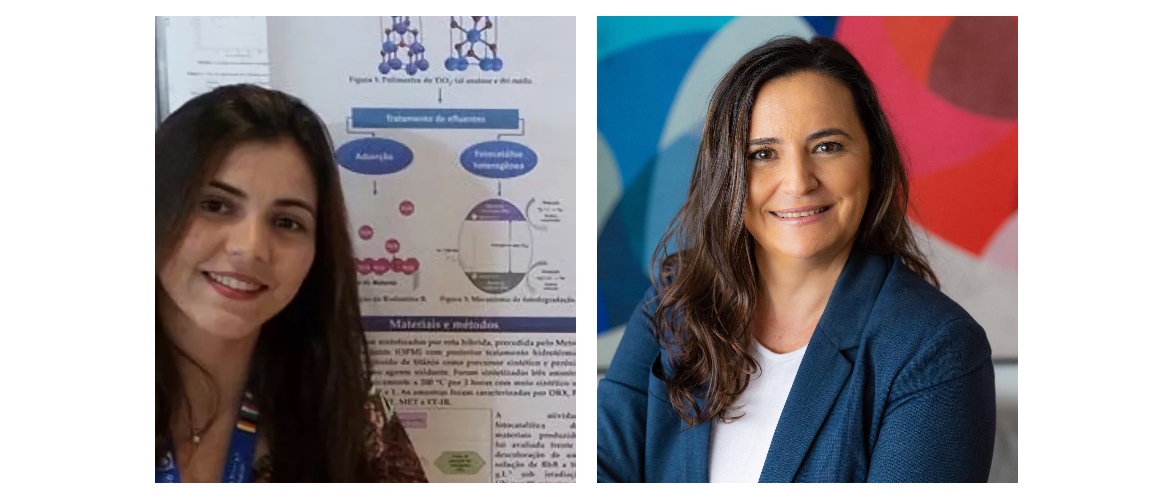 Nágila Maluf, doutoranda no IQ-USP;&nbsp;Liane Rossi coordenadora da pesquisa e professora do Instituto de Química (IQ-USP)&nbsp;