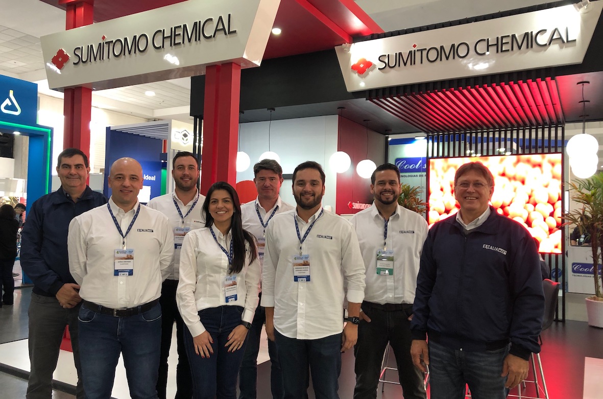 Equipe da Sumitomo Chemical no Congresso Brasileiro de Sementes