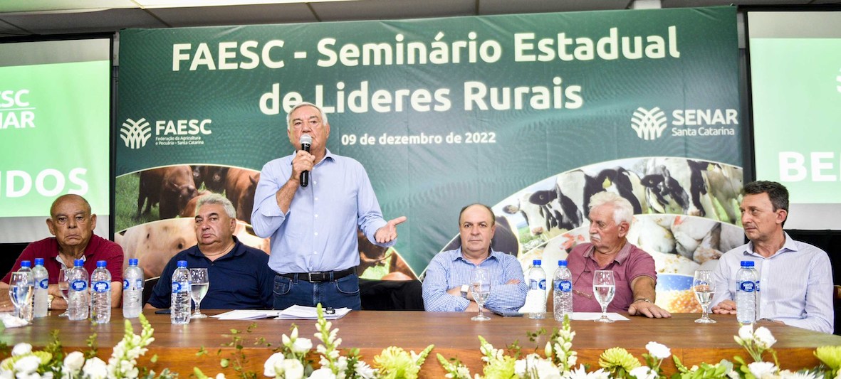 A programação foi coordenada pelo presidente do Sistema FAESC/SENAR-SC, José Zeferino Pedrozo - Foto: Faesc/Senar-SC