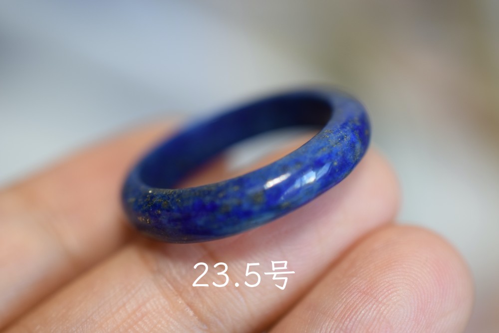 Mika-Jewelry-QJ114 美品 23.5号 天然 ラピスラズリ 青金石 リング 
