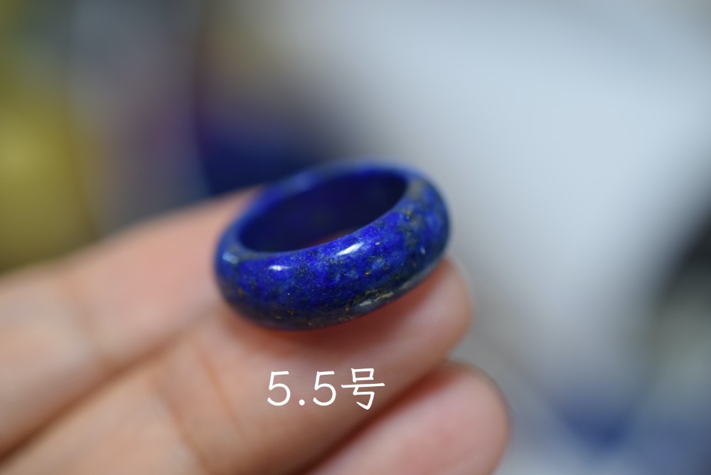 Mika-Jewelry-QJ147 美品 小指 5.5号 天然 ラピスラズリ 青金石