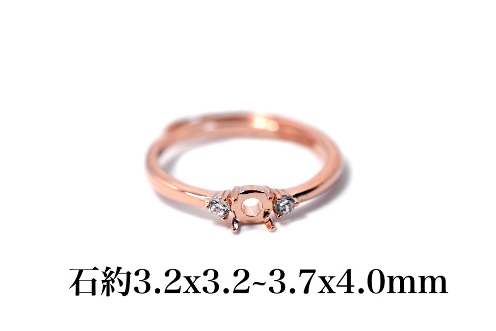 &star;ピンクゴールド色&star; 素材：高品質、アクセサリー専用黄銅、表面には純金厚メッキ、長い時間保色、金属アレルギー対応です、ご安心ください リングサイズ：フリーサイズ（7