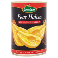 Sunny South Pear Halves in Light Syrup 411g