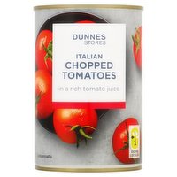 Dunnes Stores Italian Chopped Tomatoes in a Rich Tomato Juice 400g