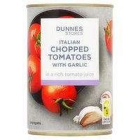 Dunnes Stores Italian Chopped Tomatoes with Garlic 400g