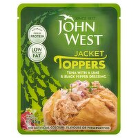 John West Jacket Toppers Tuna with a Lime & Black Pepper Dressing 85g