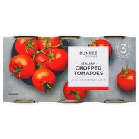 Dunnes Stores Italian Chopped Tomatoes 3 x 400g