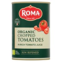 Roma Organic Chopped Tomatoes in Rich Tomato Juice 400g