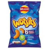 Walkers Wotsits Really Cheesy Multipack Snacks Crisps 6x16.5g