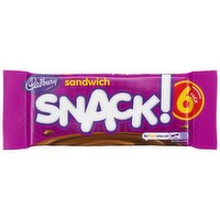 Cadbury Snack Sandwich Chocolate Biscuit 6 Pack 132g