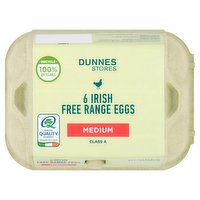 Dunnes Stores 6 Medium Fresh Irish Free Range Eggs