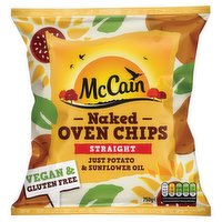 McCain Naked Oven Chips Straight 750g