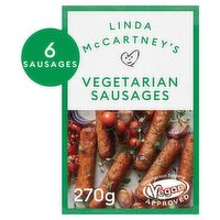 Linda McCartney's 6 Vegetarian Sausages 270g