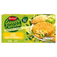 Birds Eye 4 Green Cuisine Veggie Quarter Pounders 454g