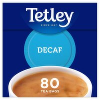 Tetley 80 Decaf Tea Bags 250g