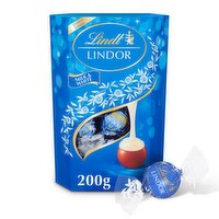 Lindt LINDOR Milk & White Chocolate Truffles Box 200g
