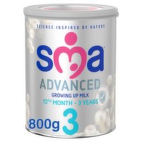 SMA® Advanced 3 Growing Up Baby Milk Powder Formula 1-3 years 800g 