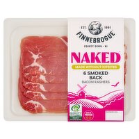 Finnebrogue Naked 6 Smoked Back Bacon Rashers 200g