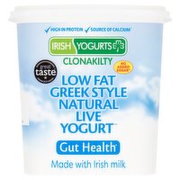 Irish Yogurts Clonakilty Low Fat Greek Style Natural Live Yogurt 1kg