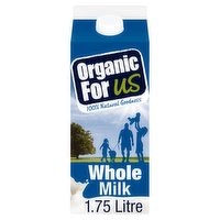 Organic for Us Whole Milk 1.75 Litre