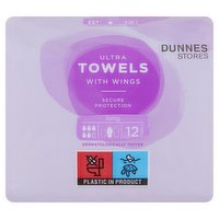 Dunnes Stores 12 Long Ultra Towels with Wings