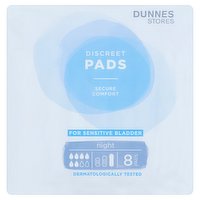 Dunnes Stores Discreet Pads Night 8 Pads