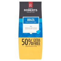 Robert Roberts Brazil Fresh Ground Coffee 227g+50% Extra Free