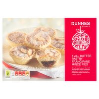 Dunnes Stores 6 All Butter Pastry Frangipane Mince Pies 258g