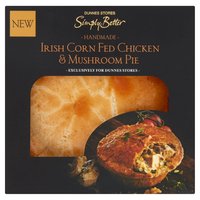 Dunnes Stores Simply Better Handmade Irish Corn Fed Chicken & Mushroom Pie 280g